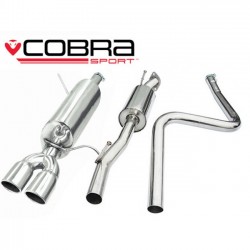 FD61 Cobra Sport Ford Fiesta Mk7 Zetec S 2008-13 Cat Back System (Non-Flex Type), Cobra Sport, FD61